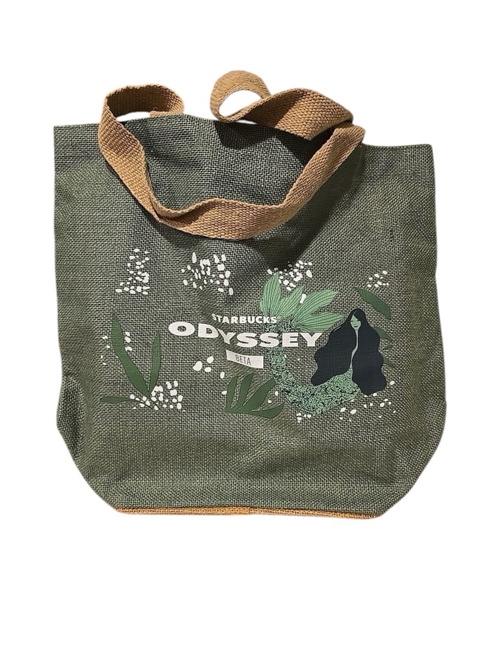 Starbucks Odyssey Beta Burlap Tote Bag 2023 2024 Limited Edition, NWOT